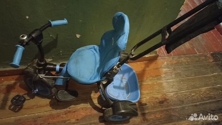 Велосипед коляска с ручкой