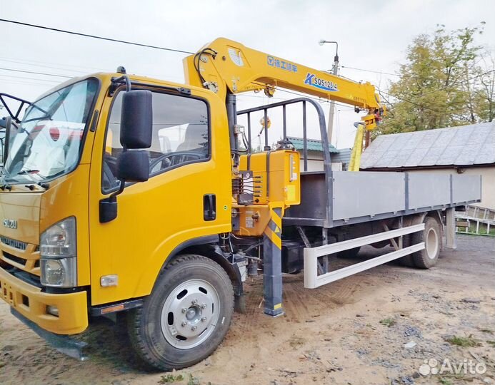 Isuzu Elf (N-series) с КМУ, 2024