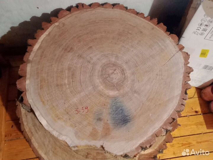 Слэб дерева и спилы калиброванные D до 700 мм