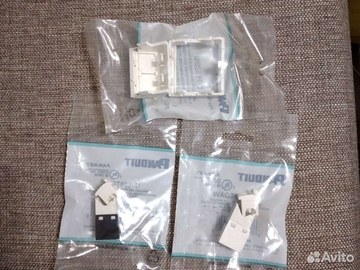 Модуль Panduit rj45 6 кат.(чёрные и белые)