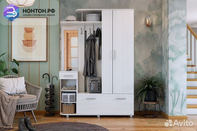 Прихожая Барселона-2 белый рамух