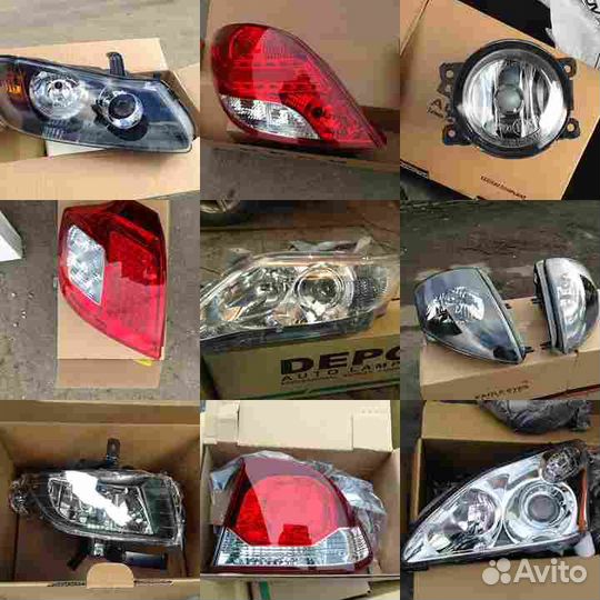 W202 Молдинг под фару правый грунтованный