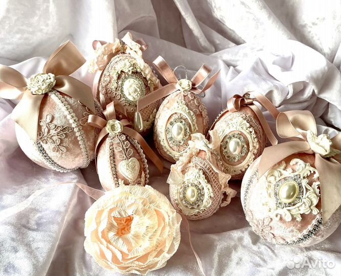 Новогодние игрушки из бархата ручной работы