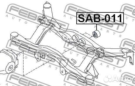 Сайлентблок задней балки