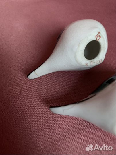 Статуэтки снегири, собака, штофы