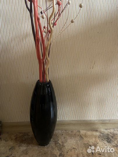 Ваза с сухоцветами