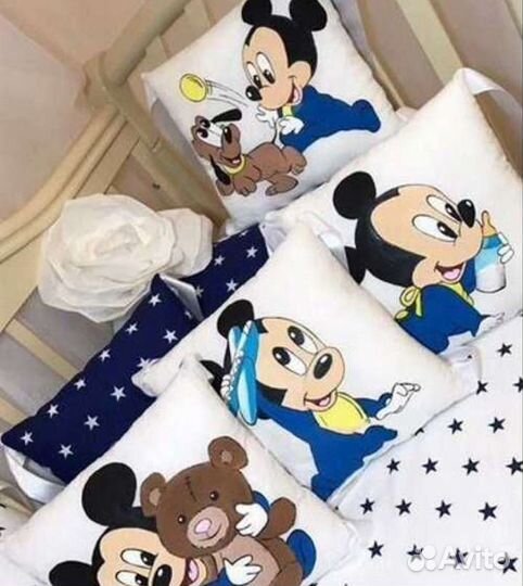 Бортики в кроватку новые