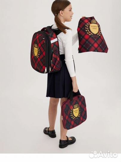 Школьный ортопедический ранец + папка + мешок