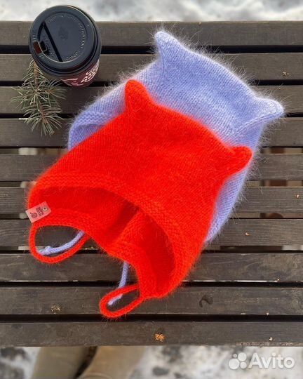 Шапка чепчик с ушками