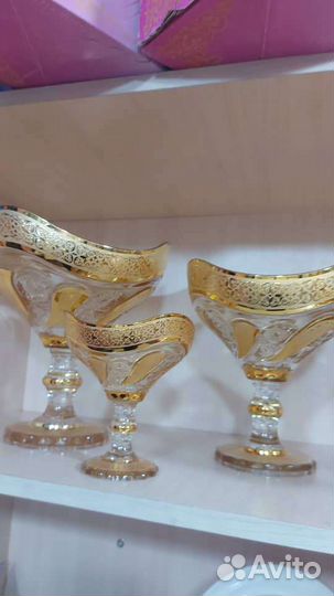 Набор вазы богемия