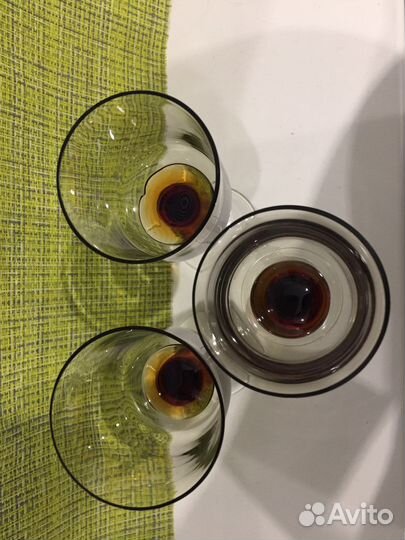 Фужеры рюмки Мещерский цветок, Серебрянная свадьба