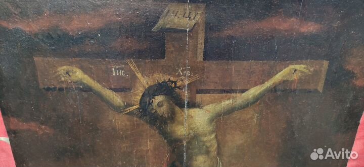 Икона Распятие Христово с Пресвятой Богородицей и