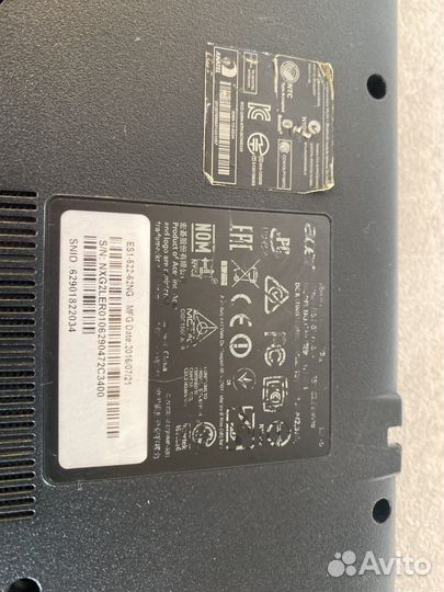 Корпус ноутбука Acer ES1