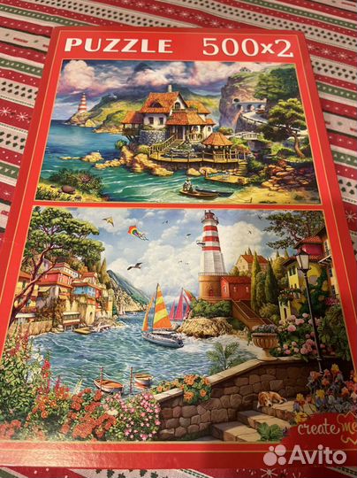 Пазлы 2 в 1 (500 деталей )