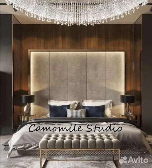 Стеновая панель кровать