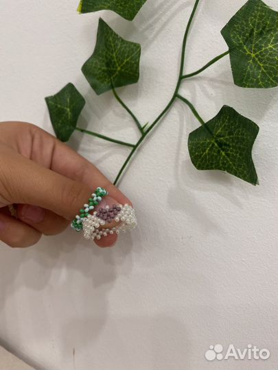 Кольцо из бисера