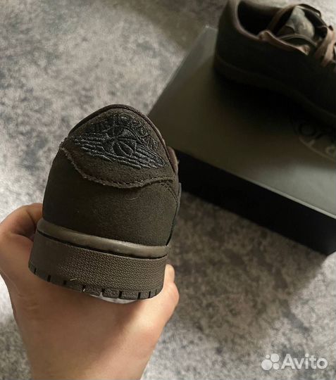Кеды Nike Air jordan 1 х Travis Scott Velvet Brown