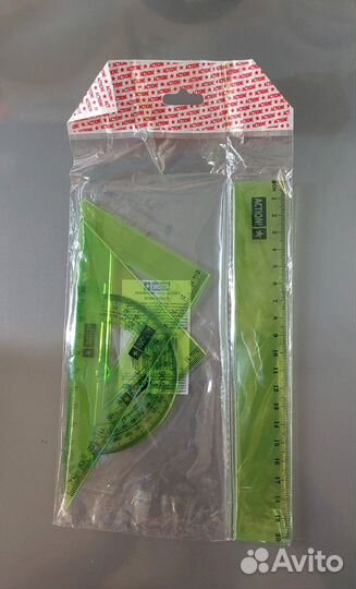 Набор для черчения, цветные карандаши новые