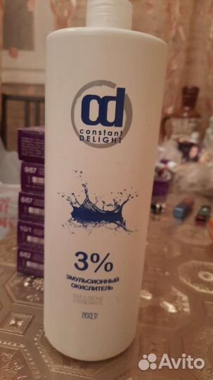 Краска для волос, окислитель, осветляющий порошок