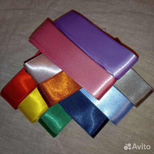 Лента атласная двусторонняя 4 см