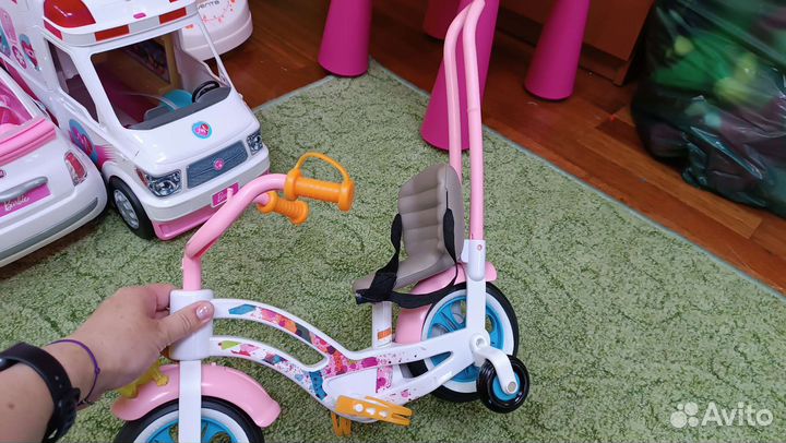 Baby Born кукла беби борн + коляска + велосипед