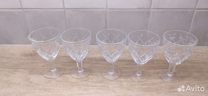 Хрустальные рюмки на ножке СССР