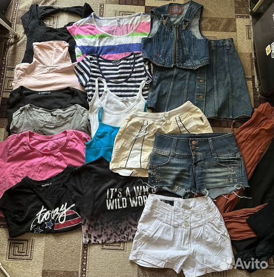 Женская одежда пакетом 40 42 три пакета и куртка