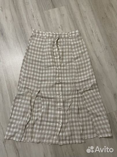 Юбка Mango S лен