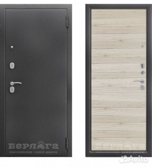 Сейф-дверь Тринити Лайн Дуб бежевый горизонт