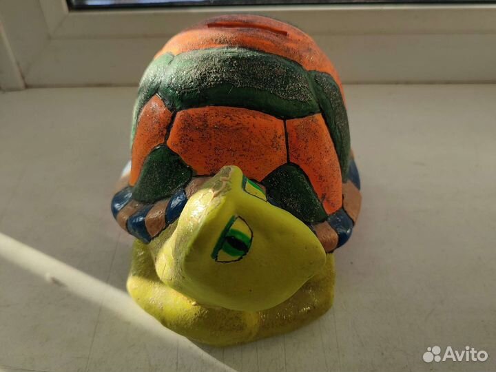 Черепаха-копилка ручная работа