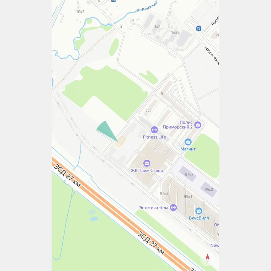 Квартира-студия, 28,2 м², 3/13 эт.