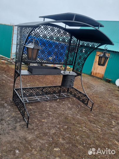 Мангал с крышей