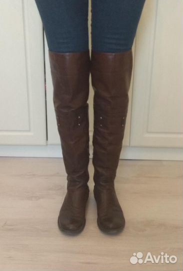 Сапоги кожаные Италия