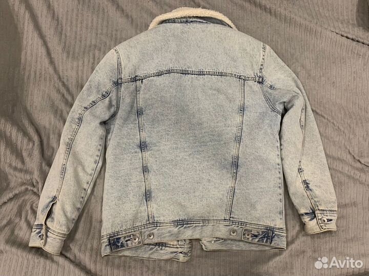 Джинсовая куртка с мехом мужская 48