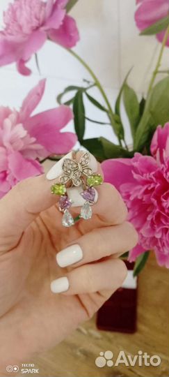 Серьги серебро