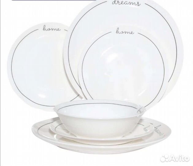 Набор столовой посуды на 6 персон, 19 предметов