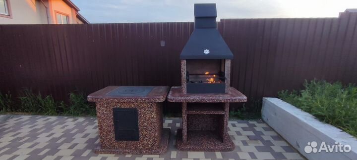 Комплекс барбекю, печь под казан, гриль, мангал