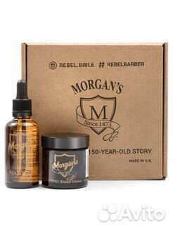 Подарочный набор масло + крем для бороды и усов