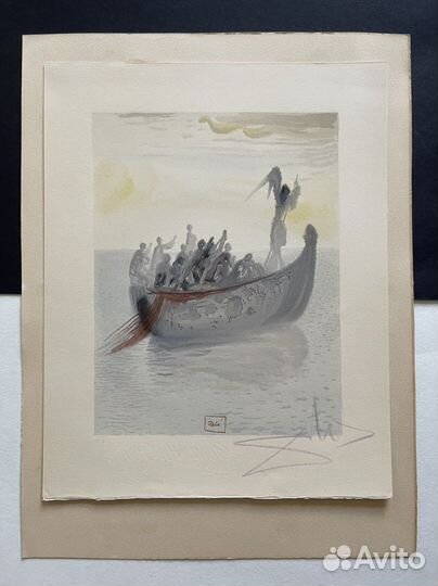 Литография Дали подписная Божественная Комедия