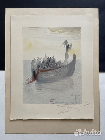 Литография Дали подписная Божественная Комедия