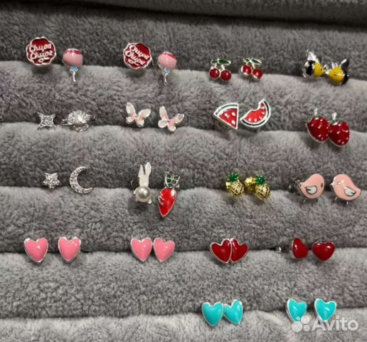 Серебряные серьги гвоздики детские новые