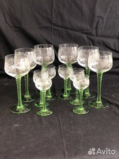 Фужеры и рюмки с пантографией