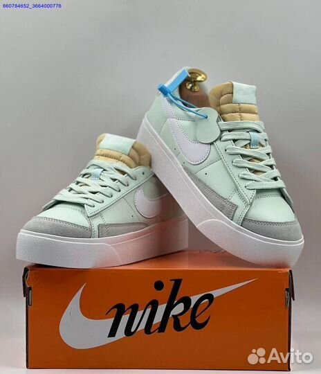 Кроссовки Nike Blazer Low Platform Barely Green (А