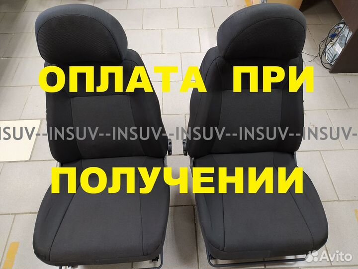 Комплект сидений Нива на каркасе 2110 черные+обогр