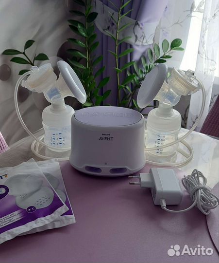 Молокоотсос avent электрический двойной