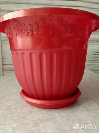 Цветочный горшок с поддоном 7л