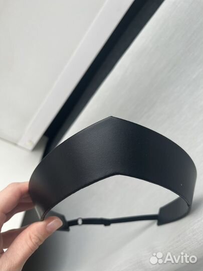 Кокошник современный эко-кожа красный серый черный