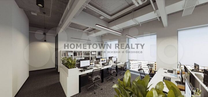 Офис на 12 эт - 1155.2 м² с Ремонтом и Мебелью