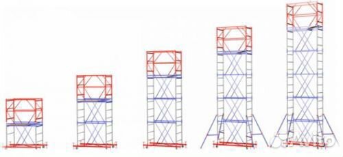 Вышка передвижная, высота разная, прокат