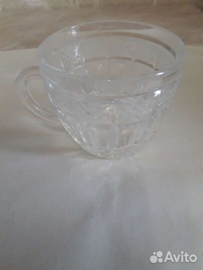 Чашки хрустальные